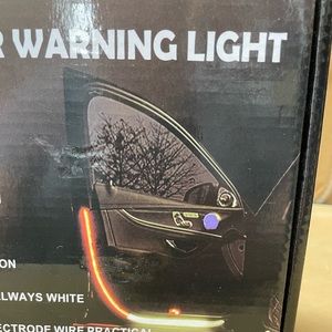 Car door warning light